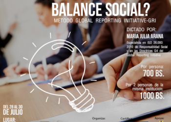 Curso: ¿Cómo elaborar un Balance Social/Reportes de Sustentabilidad? Utilizando la metodología del GLOBAL REPORTING INITIATIVE-GRI