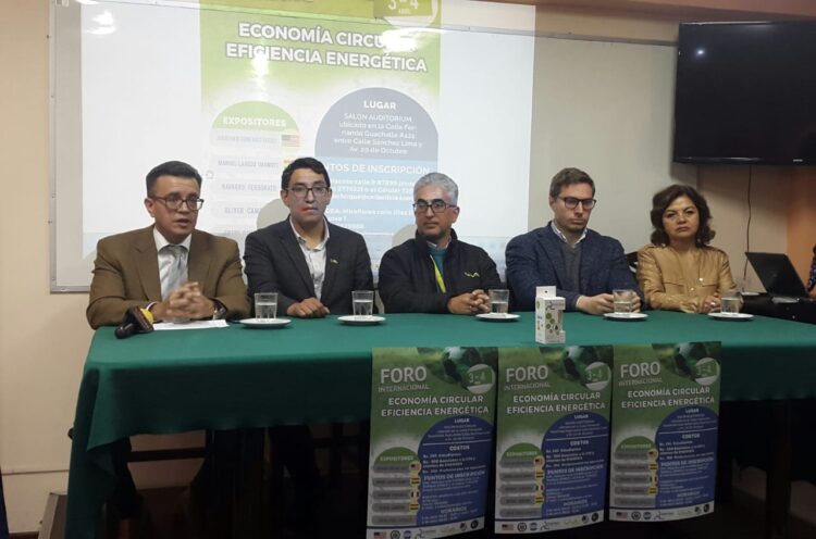 Se realizará en La Paz el Foro Internacional “Economía Circular y Eficiencia Energética”