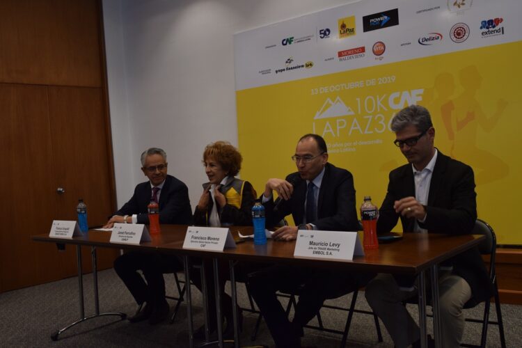 CAF y sus aliados Banco BISA, Coca Cola, y otros, lanzaron la convocatoria para la carrera pedestre La Paz 3600 10K