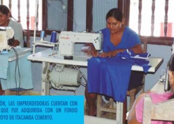 Con apoyo de Itacamba Cemento mujeres emprendedoras de Puerto Suárez se preparan para instalar un taller de confección de ropa industrial