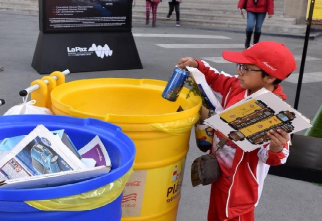Incrementa en 57% la cantidad de unidades educativas que reciclan, en el marco del concurso Ecolegio de Coca Cola y la Alcaldía de La Paz