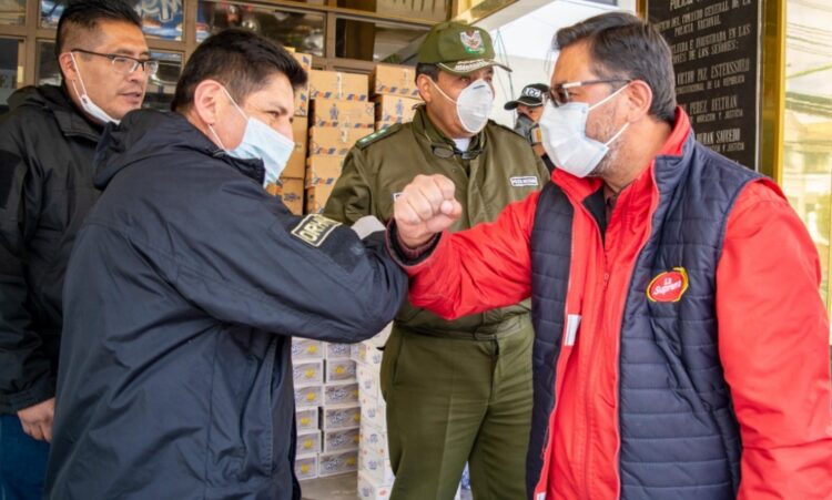 La Suprema dona más de 2 toneladas de alimentos a la Policía Boliviana