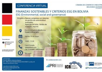 Taller online: «Finanzas Sostenibles y Criterios ESG en Bolivia»