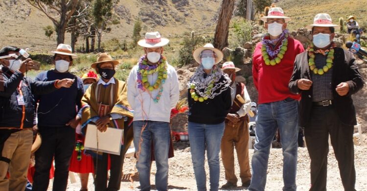 CBN entrega en la comunidad de Chahuara el tercer estanque de agua para las comunidades de Huari