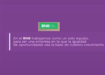 En el BNB las mujeres representan el 54% del total de colaboradores