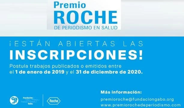Inscripciones abiertas para el Premio Roche de Periodismo en Salud 2021