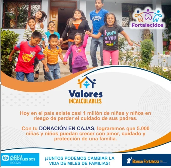 Aldeas Infantiles SOS y Banco Fortaleza firman alianza para trabajar en favor de 5.000 niños y niñas en situación de vulnerabilidad