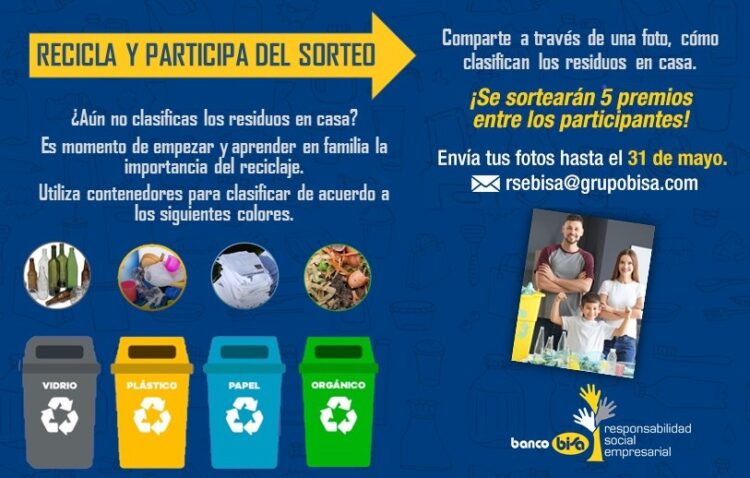 Banco Bisa promueve entre sus colaboradores la campaña «Gestionando Residuos en Casa»