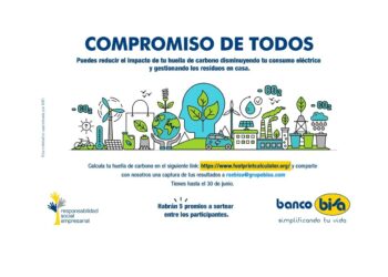 Para contribuir con el cuidado del planeta, Banco Bisa promueve que sus colaboradores midan su Huella de Carbono