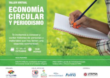 Fundación Amigarse organiza un taller virtual sobre economía circular y periodismo
