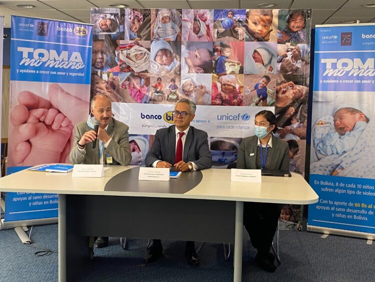 “Toma mi mano”, el pedido de BISA y UNICEF  para apoyar a miles de niñas y niños del país