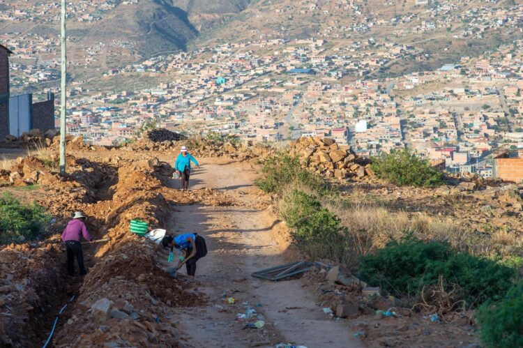 La nueva red de agua de la comunidad de San Salvador es parte del programa BOLIVIAconAGUA
