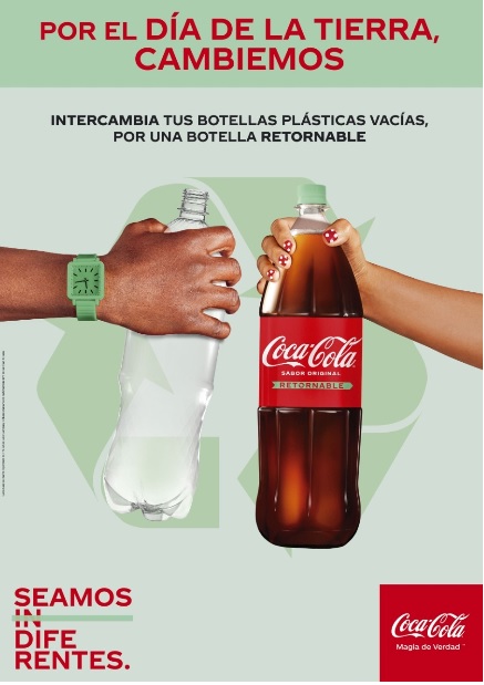 Coca-Cola fomenta el uso de botellas retornables con acción de intercambio  de empaque por el Día de la Tierra – InfoRSE