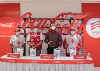 Embol dona más de 500 litros de alcohol en gel a La Cruz Roja