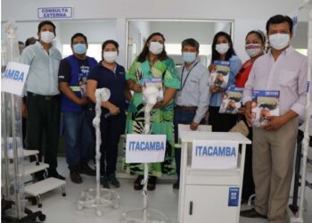 Itacamba apoya con material las obras del renovado Hospital de El Carmen Rivero Torrez y dona equipos, insumos y mobiliario médico. 