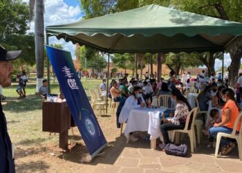 San José de Chiquitos se volcó a las Brigadas Médicas de CRE para recibir atención gratuita