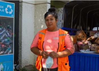 Paola, una recicladora de Santa Cruz que es un ejemplo de pujanza