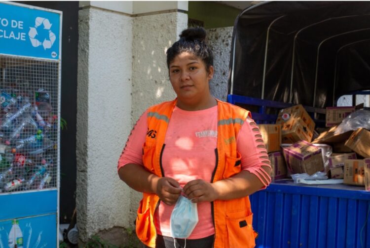 Paola, una recicladora de Santa Cruz que es un ejemplo de pujanza