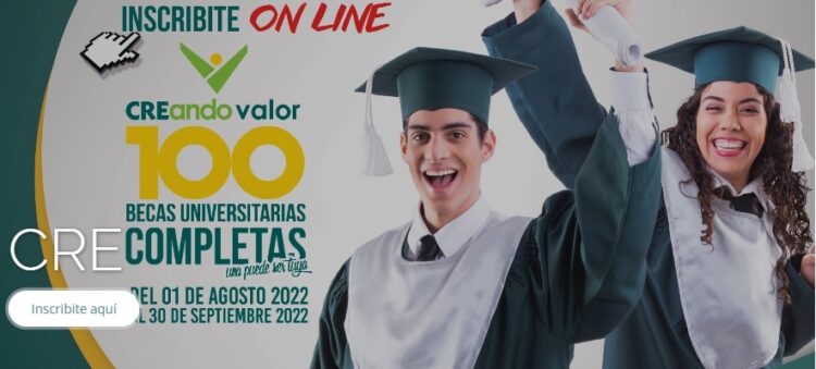 CRE R.L. lanza convocatoria para que estudiantes postulen a 100 becas completas a nivel licenciatura