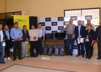 CBN dona equipamiento para mejorar la seguridad vial e impulsar la tecnológia de la OTB Taquiña Norte