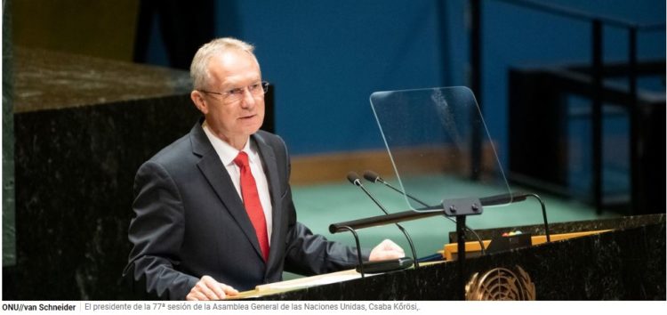 El presidente de la Asamblea General abre la 77ª sesión apelando a la solidaridad, la sostenibilidad y la ciencia
