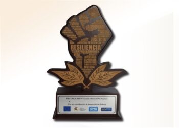 Galardón: un puño que representa la fuerza y el valor para reinventarse