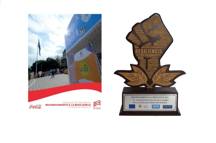 Fundación Coca-Cola Bolivia y EMBOL reciben el premio a la Resiliencia con reconocimientos en las cinco categorías