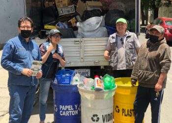 Reciclamóvil de la CNI recolecta 2.704 kg de residuos en La Paz