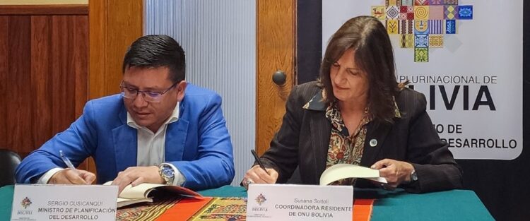Bolivia y ONU firman marco de complementariedad para trabajo conjunto 2023-2027