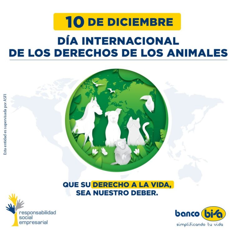 Banco BISA concientizó sobre la importancia de los derechos de los animales 