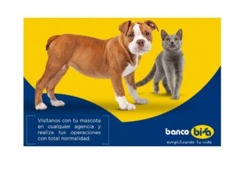 Las mascotas son bienvenidas en todas las agencias de Banco BISA
