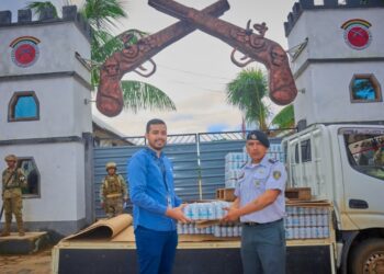 CBN donó agua para los voluntarios de la Alcaldía de Cobija y a la Primera División del Ejército