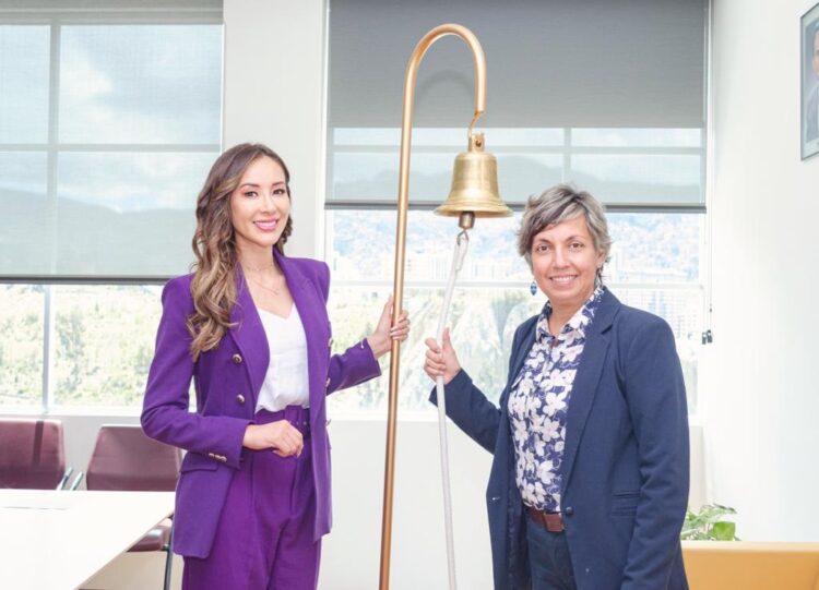 La  Bolsa Boliviana de Valores realizó la 3ra versión del Ring The Bell 2023 «Toque de campana por la igualdad de género»