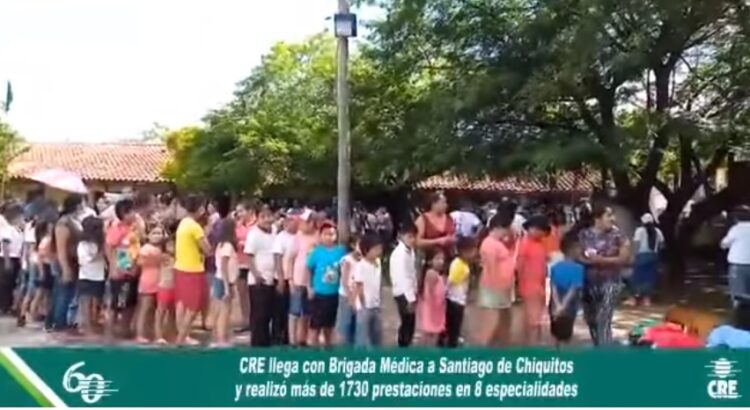 CRE R.L. llega con brigadas médicas a Santiago de Chiquitos y realizó más de 1.730 prestaciones