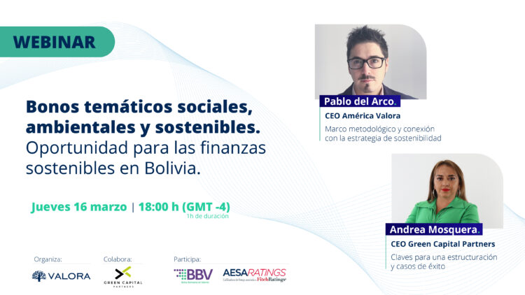 Bonos temáticos: Sociales, Ambientales y Sostenibles, oportunidad para las finanzas sostenibles en Bolivia