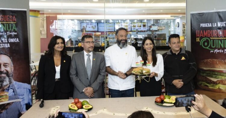 Pollos Copacabana y el Chef Marko Bonifaz se unen para crear una nueva hamburguesa de quinua