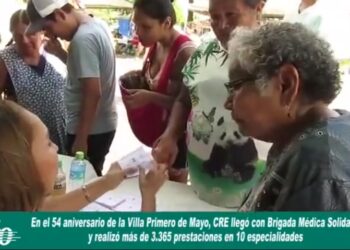 La Brigada Médica de CRE R.L. realizó más de 3.300 prestaciones en la Villa 1º de Mayo