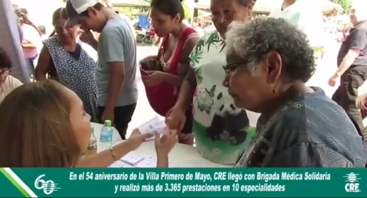 La Brigada Médica de CRE R.L. realizó más de 3.300 prestaciones en la Villa 1º de Mayo