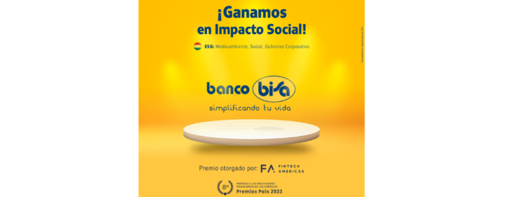Fintech Americas premia al BISA por su programa de educación financiera en Braille