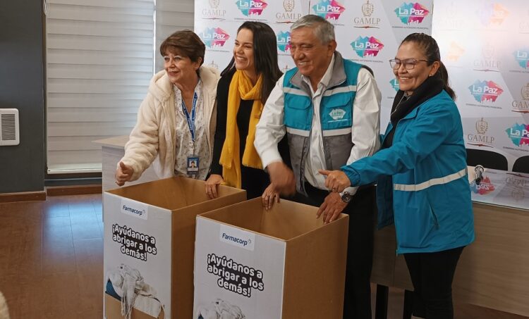 Sí QUIERO Abrigarte inicia recolección de ropa de frío para población vulnerable de La Paz