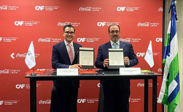 CAF y Coca-Cola firman acuerdo para impulsar el desarrollo sostenible de América Latina y el Caribe