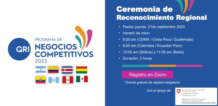 Premiación Programas de Negocios Competitivos GRI 2023