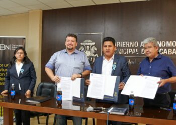 CBN y el municipio de Sacaba sellan un acuerdo para utilizar efluentes de la planta de Pepsi en el cuidado de áreas verdes