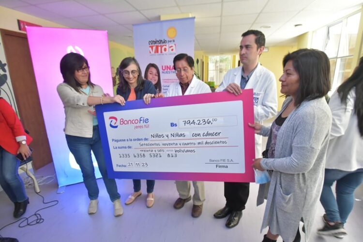 Campaña “Caminando por la Vida” recaudó más de un millón setecientos mil bolivianos para la atención de niñas y niños con cáncer
