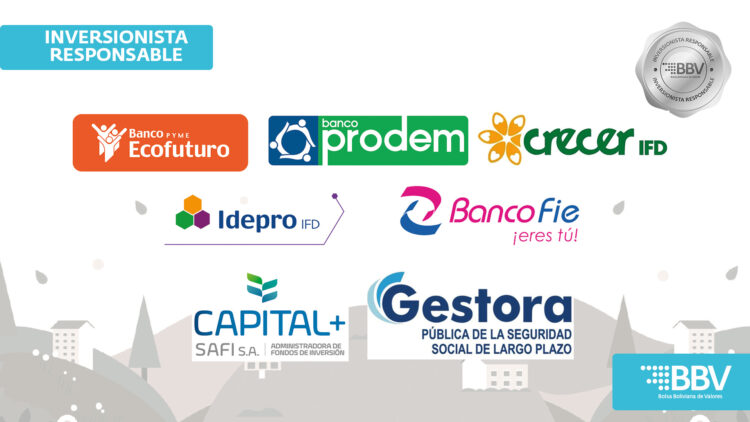 La Bolsa Boliviana de Valores (BBV) reconoce  a inversionistas responsables