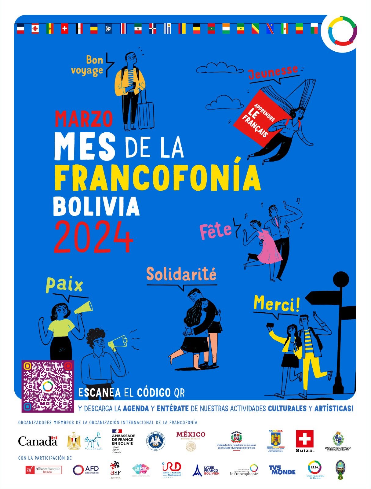 La conferencia de apertura del mes de la Francofonía 2024 tuvo lugar el jueves 29 de febrero en la Embajada de Suiza en Bolivia.