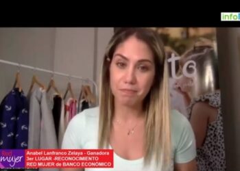 Anabel Lanfranco ganadora del 3er LUGAR del RECONOCIMIENTO RED MUJER de Banco Económico