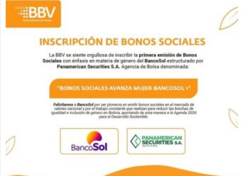 BancoSol emite Bonos Sociales Avanza Mujer