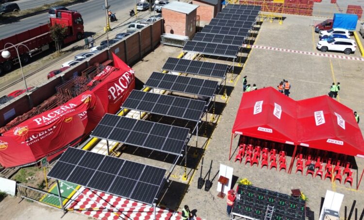 CBN refuerza su compromiso ambiental inaugurando un parqueo de paneles solares en su Centro de Distribución El Alto