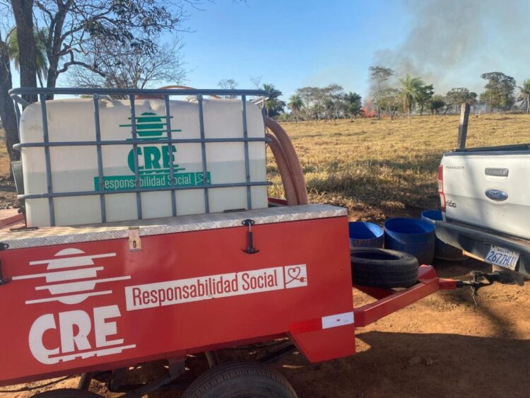 El programa Mitigación de Incendios Forestales de CRE se suma a la extinción del fuego en tres provincias